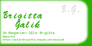 brigitta galik business card